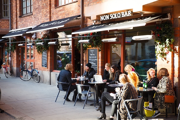 Tour stop at rorstrandsgatan in Stockholm Hip cafés at rorstrandsgatan with this tour